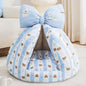 Bow Plush Teepee Style Soft Comfy Cushion House Bed for Small Pet